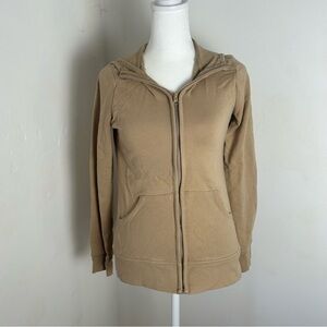 Route 66 Women's Beige Zip-Up Hoodie